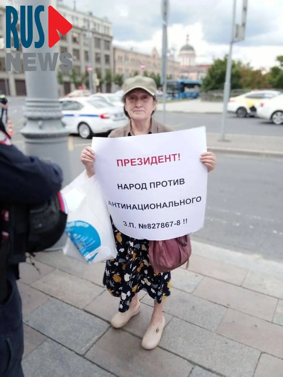 Она протестовала против законопроекта о передаче регионам права исключать памятники из Единого государственного реестра объектов культурного наследия.