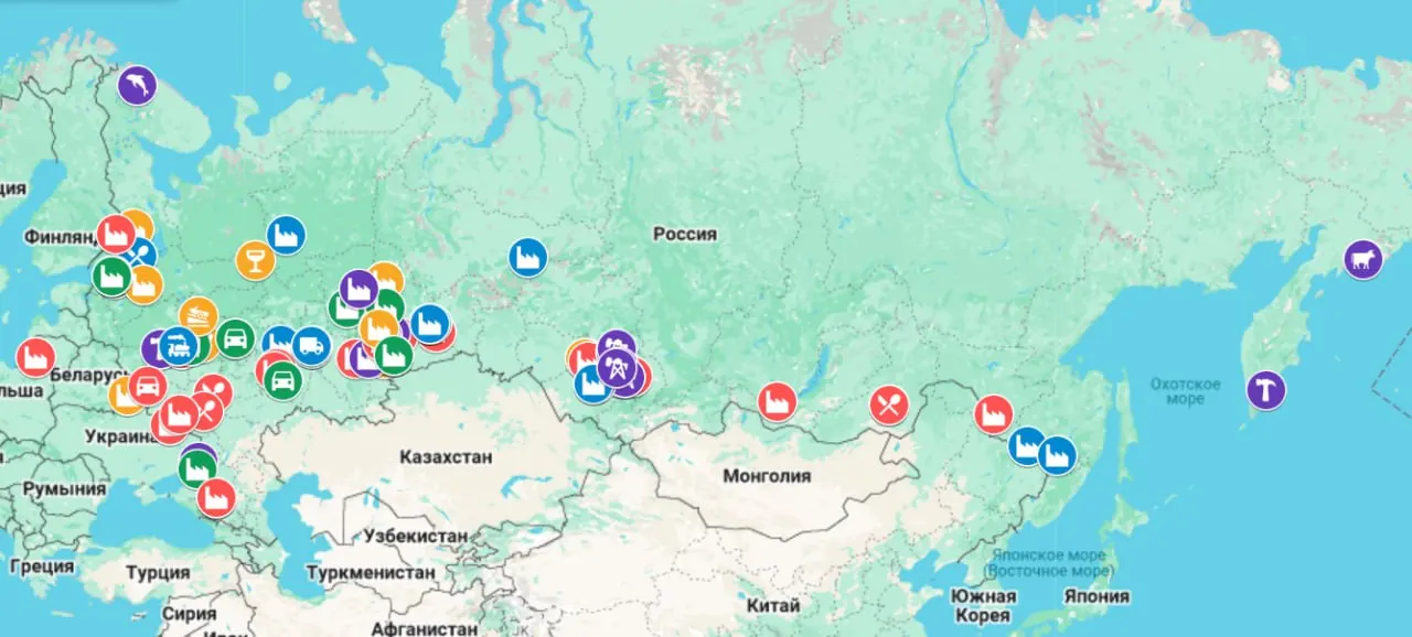 Проект составил интерактивную карту остановок производств, задержек зарплат и массовых увольнений — с начала 2026 года проблемы зафиксированы уже на десятках предприятий по всей стране.