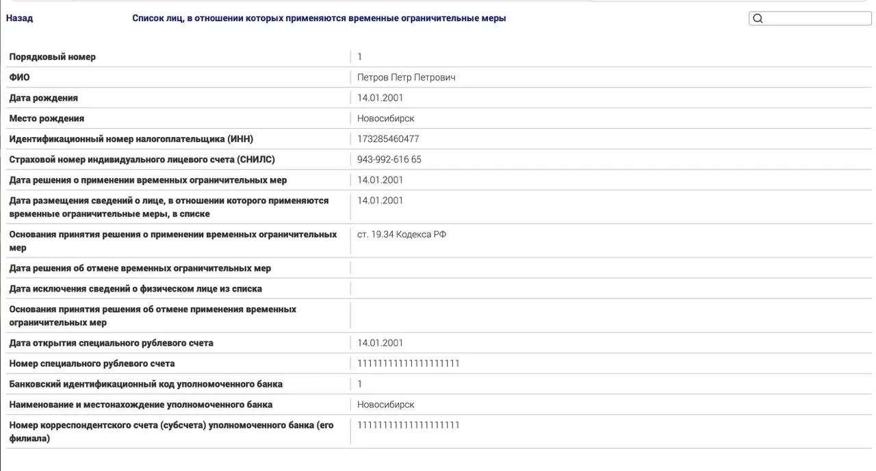 Новый реестр ограничений касается россиян за пределами страны, нарушивших сроки исполнения наказаний и штрафов по политическим статьям, и предусматривает меры контроля над активами и банковскими операциями.
