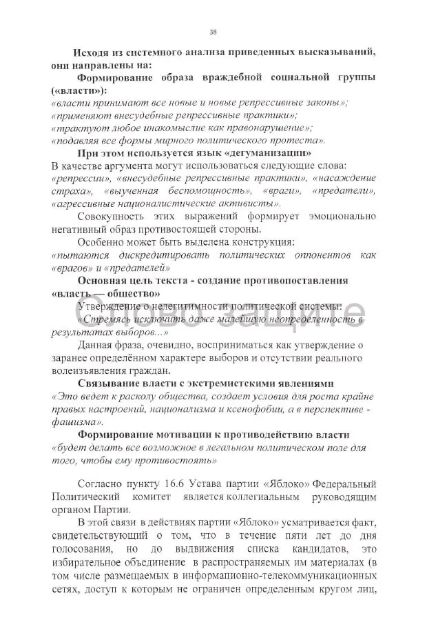 Административный иск требует отмены регистрации списка «Яблока» на выборах; истцы выдвигают претензии к агитации, высказываниям и документам кандидатов.