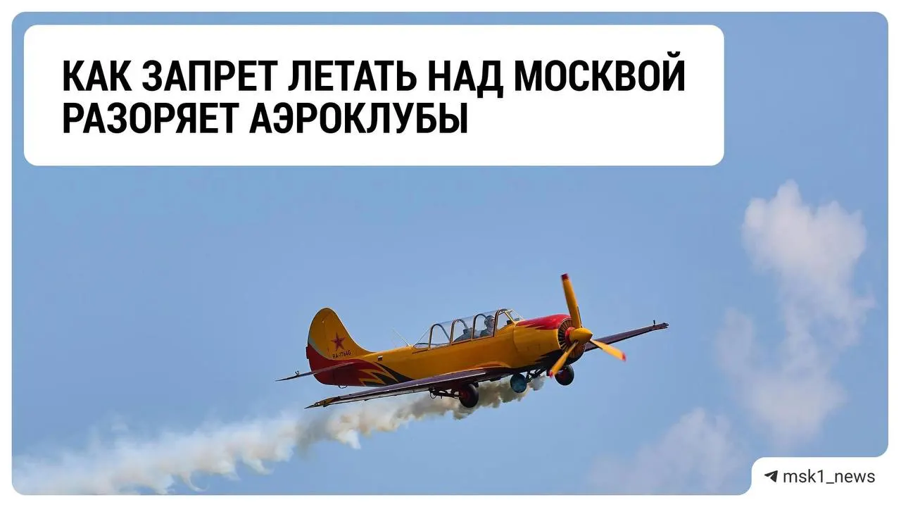 Ограничения на полёты над столицей привели к кризису в подмосковном аэроклубе и неопределённости в отрасли.