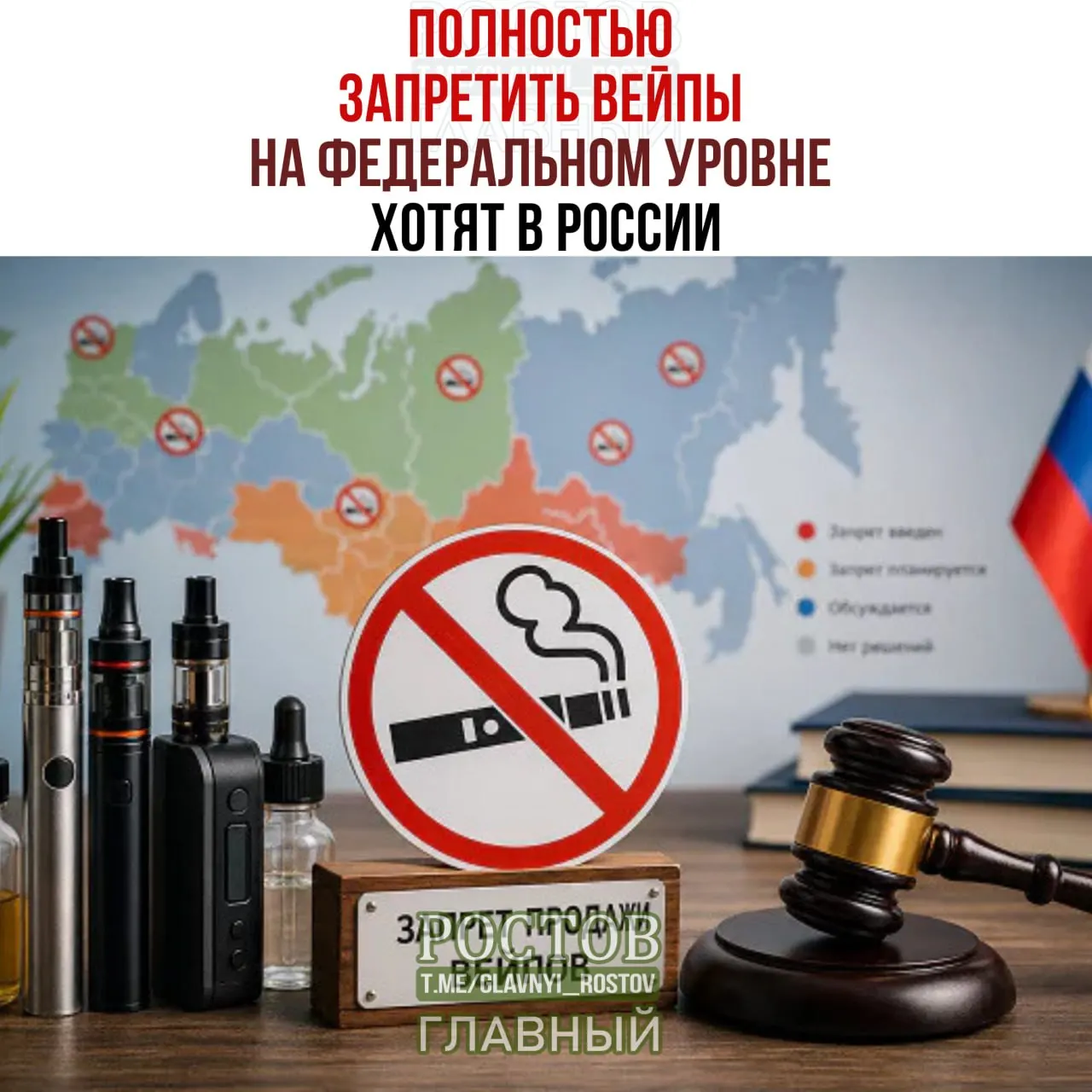 Предложение запретить производство и продажу вейпов по всей стране обсуждается на федеральном уровне; регионы могут вводить локальные ограничения, без единого запрета пока что.