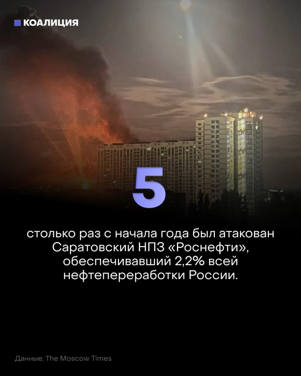 Дроны атакуют Саратовский НПЗ: пятая волна за&nbsp;год
