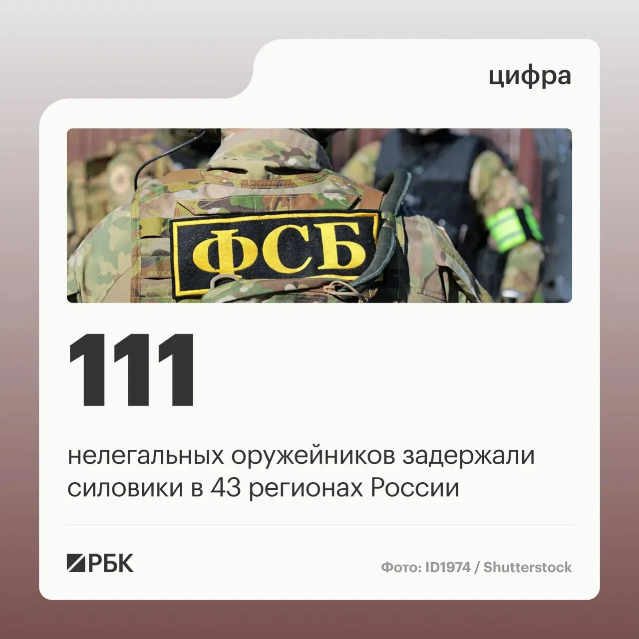 Оперативная спецоперация прошла в 43 регионах; участники занимались восстановлением боевых характеристик гражданского оружия в подпольных мастерских и его продажей.