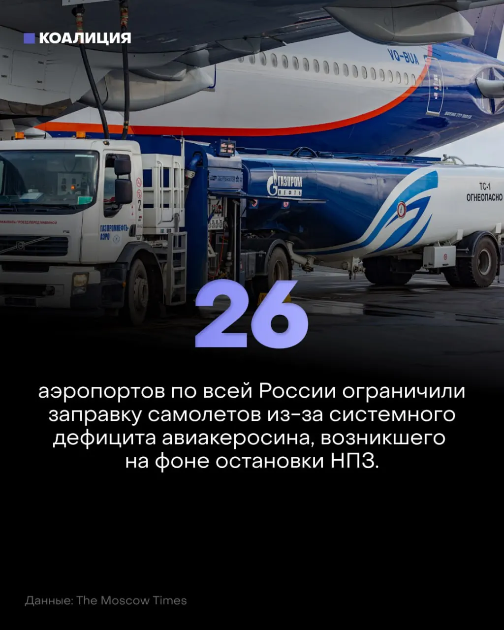 В 26 аэропортах ограничили заправку самолётов; режим в Пулково продлён до 2027 года; керосин достиг исторического максимума на бирже и введён экспортный запрет до конца ноября.